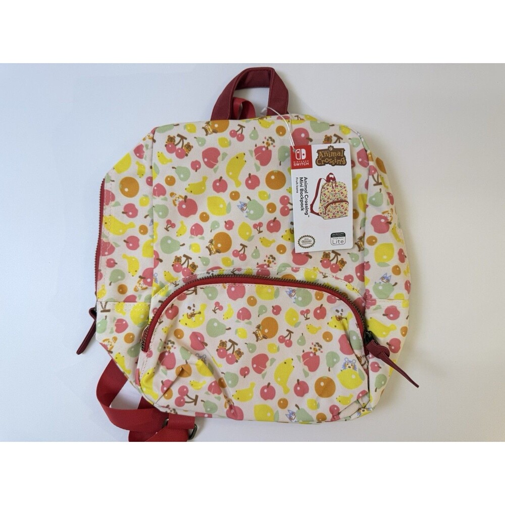 New Nintendo Switch Animal Crossing Fruit Icons Mini Backpack NWT